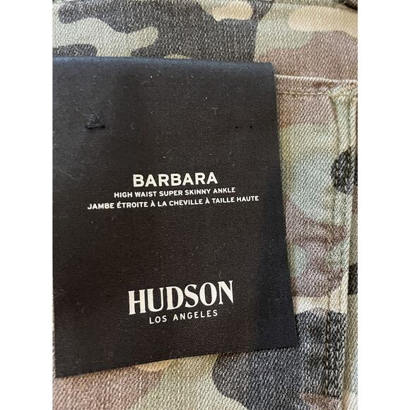 Hudson Women's Size 26 Jeans Barbara Super Skinny Camo Pants - Picture 7 of 8